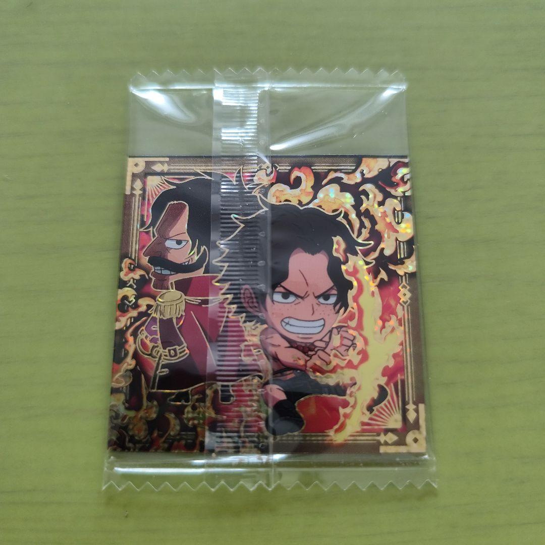 ワンピース　ウェハースシール　ゴールドパラレル　エース＆ロジャー