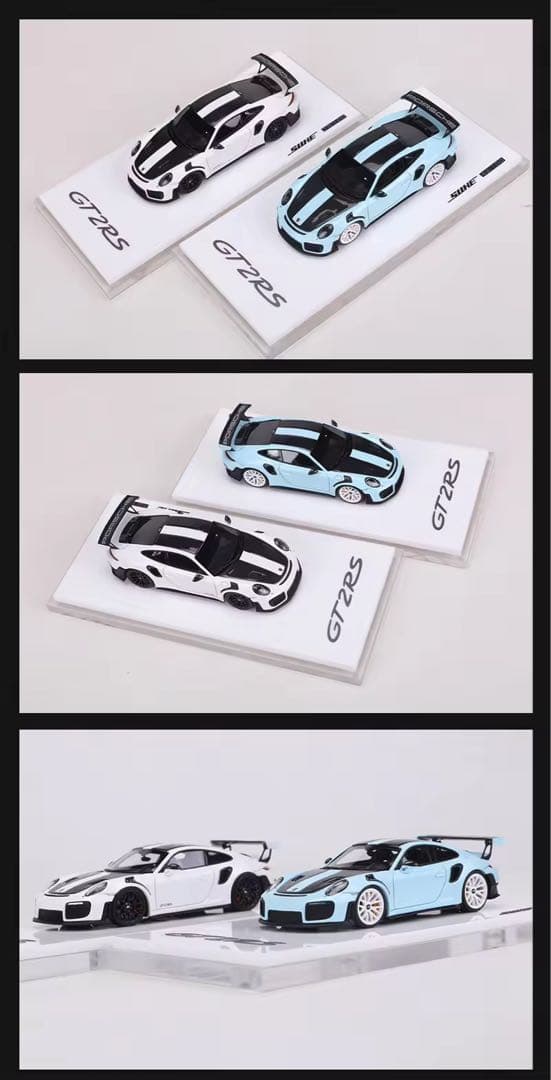 世界100台限定　suhe 1/64 ポルシェ　911 GT2RS ブルー
