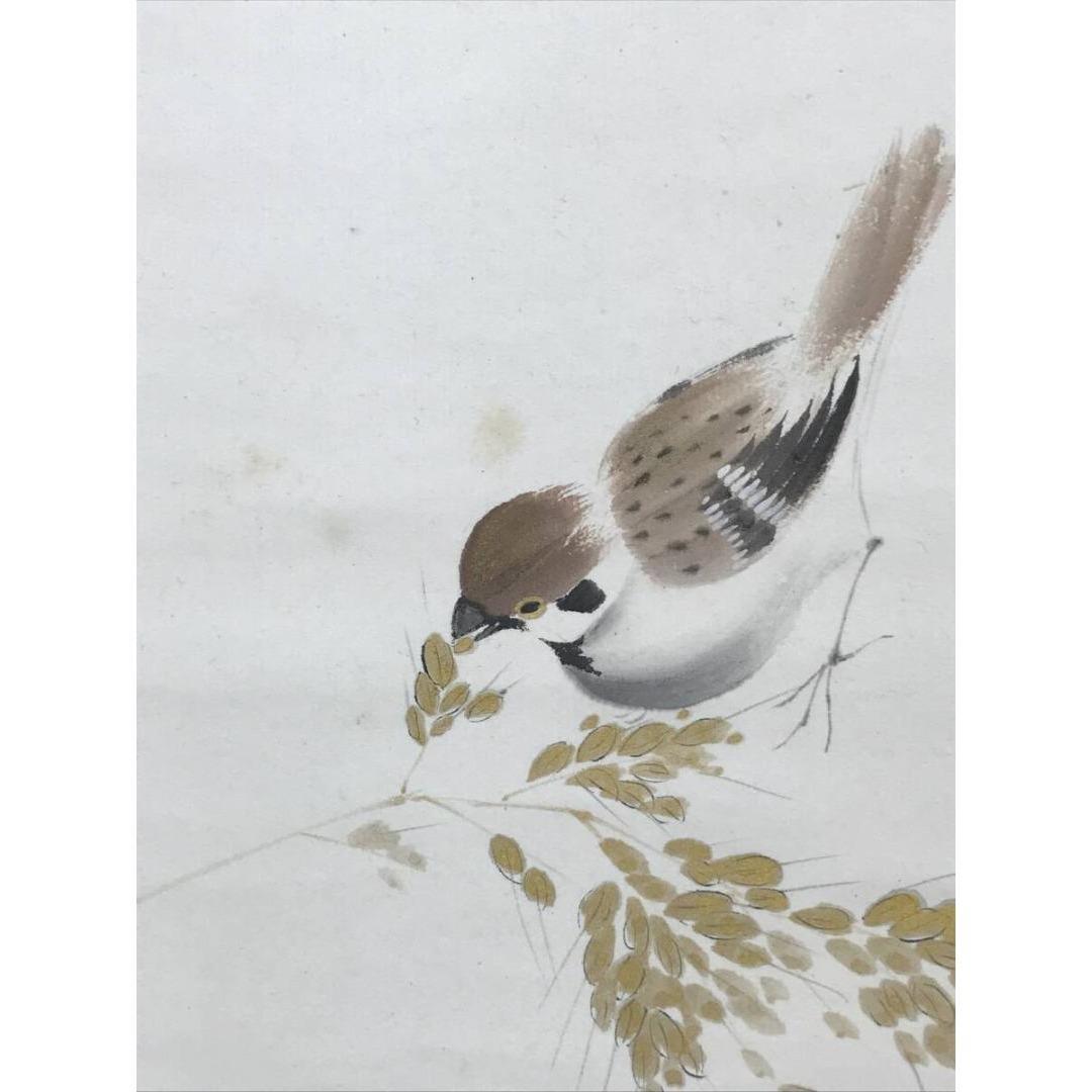 真作/月泉/四季花鳥図/四幅対/掛軸/名家伝来/AK-467