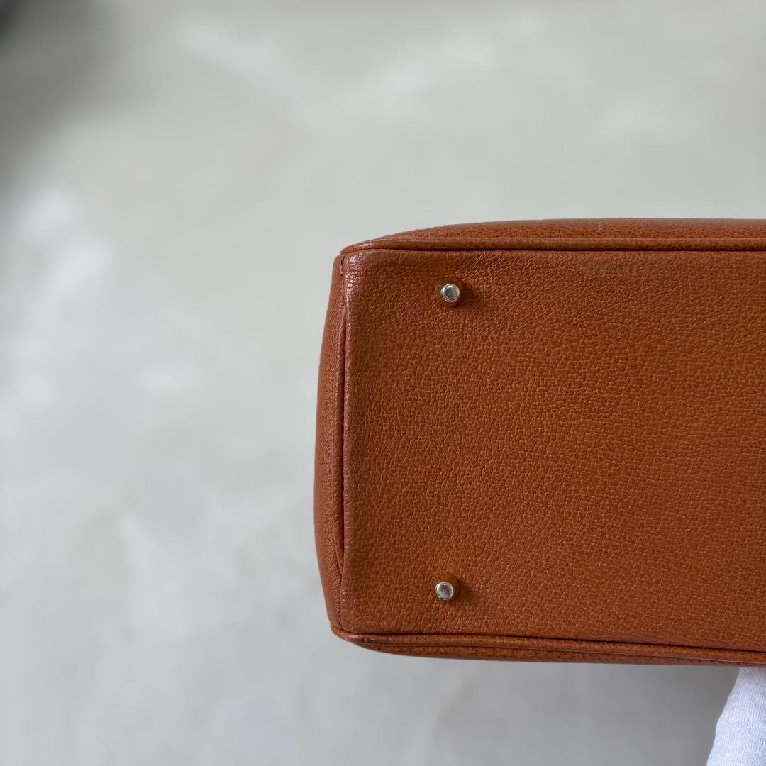 【極美品✨】ノーブランド品 大人気型 ハンドバッグトート 本革 金金具35 A4