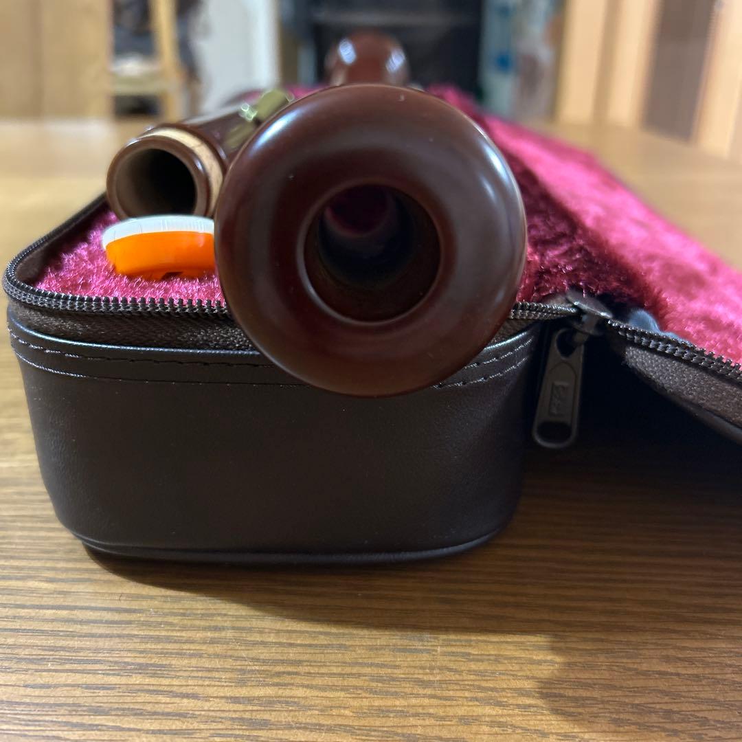 ヤマハ　テナーリコーダー 木製 ダークブラウン ケース付き