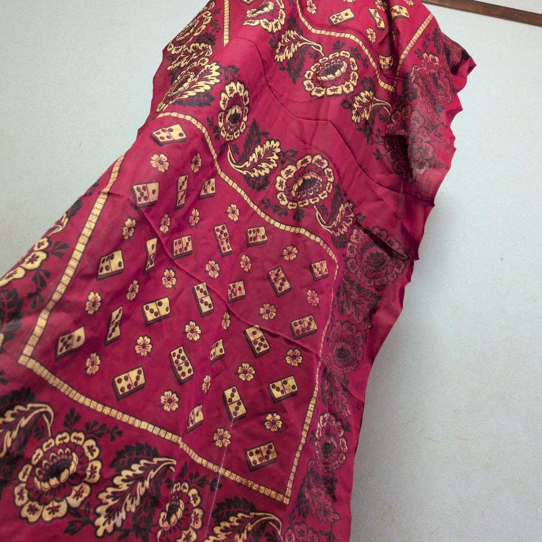 アンティーク 未裁断バンダナ ダイス フランス 1900s