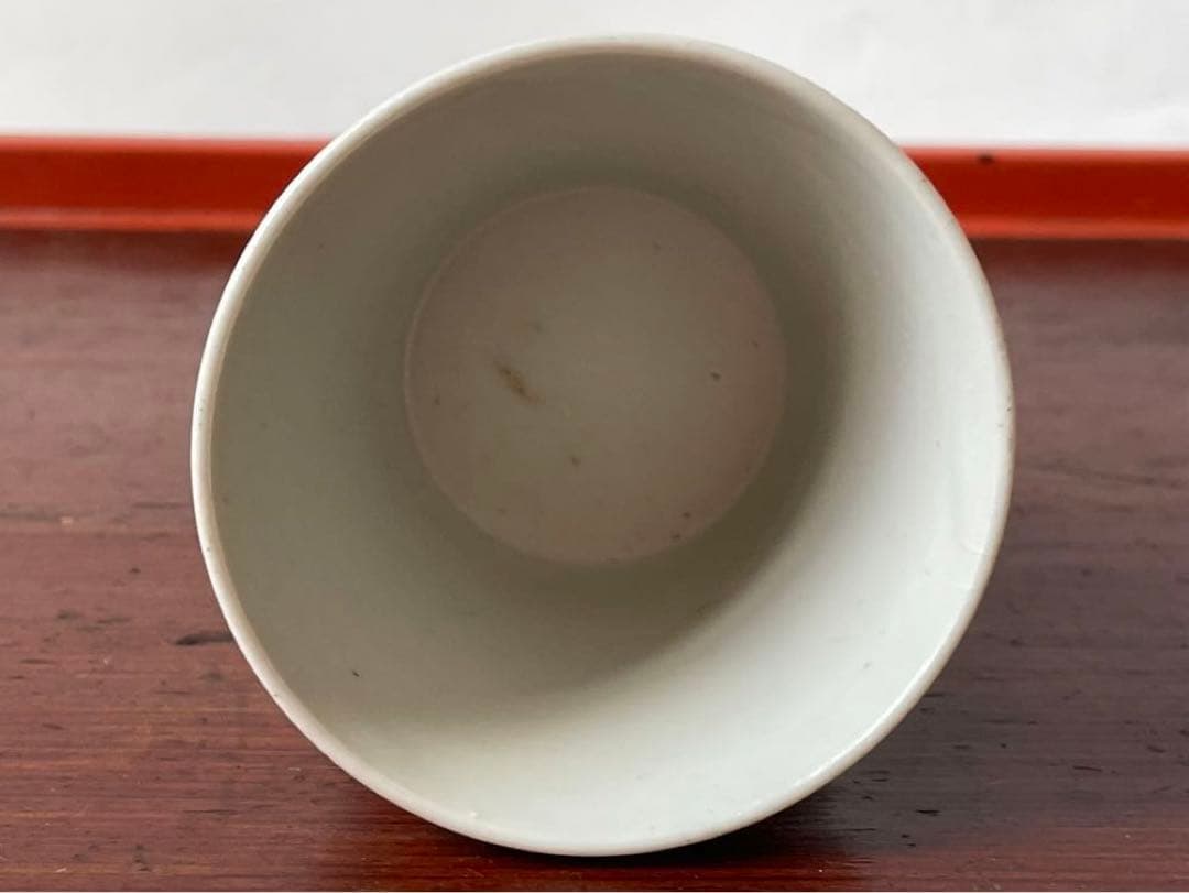 骨董 アンティーク 白磁 蕎麦猪口 古伊万里白磁 白磁蕎麦猪口 ニュウ