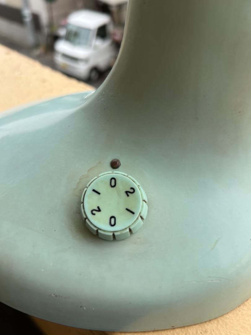 レトロ ミントグリーン 扇風機 3枚羽根