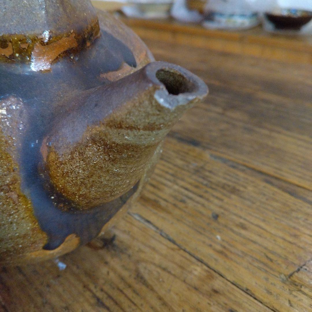 李朝 古香炉 アンティーク古染付古美術249