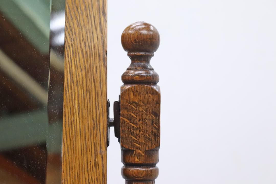 英国 イギリス ミラーバック チェスト オーク材 収納 引き出し サイド