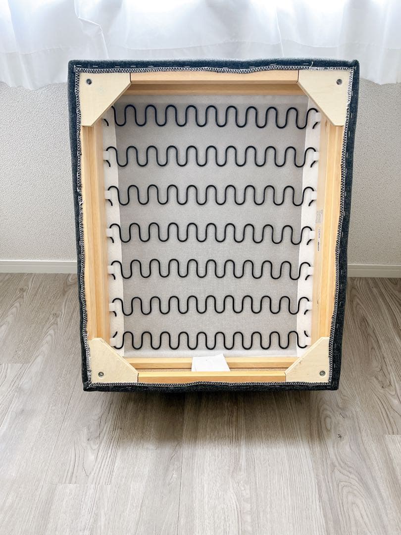 【未使用】IKEA オットマン ランズクローナ　ダークグレー