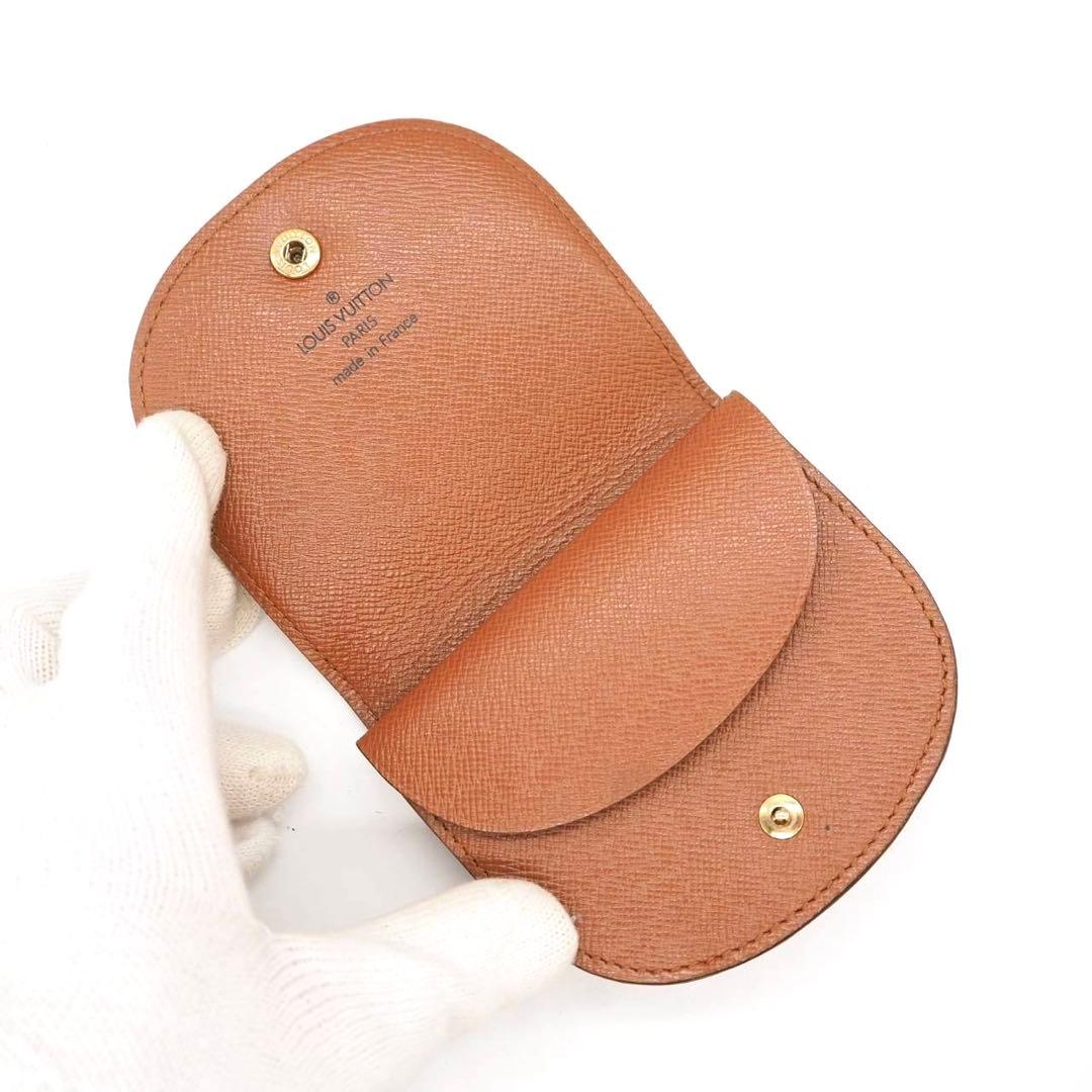 ルイヴィトン ポルトモネグゼ ケース モノグラム コンパクト ブラウン