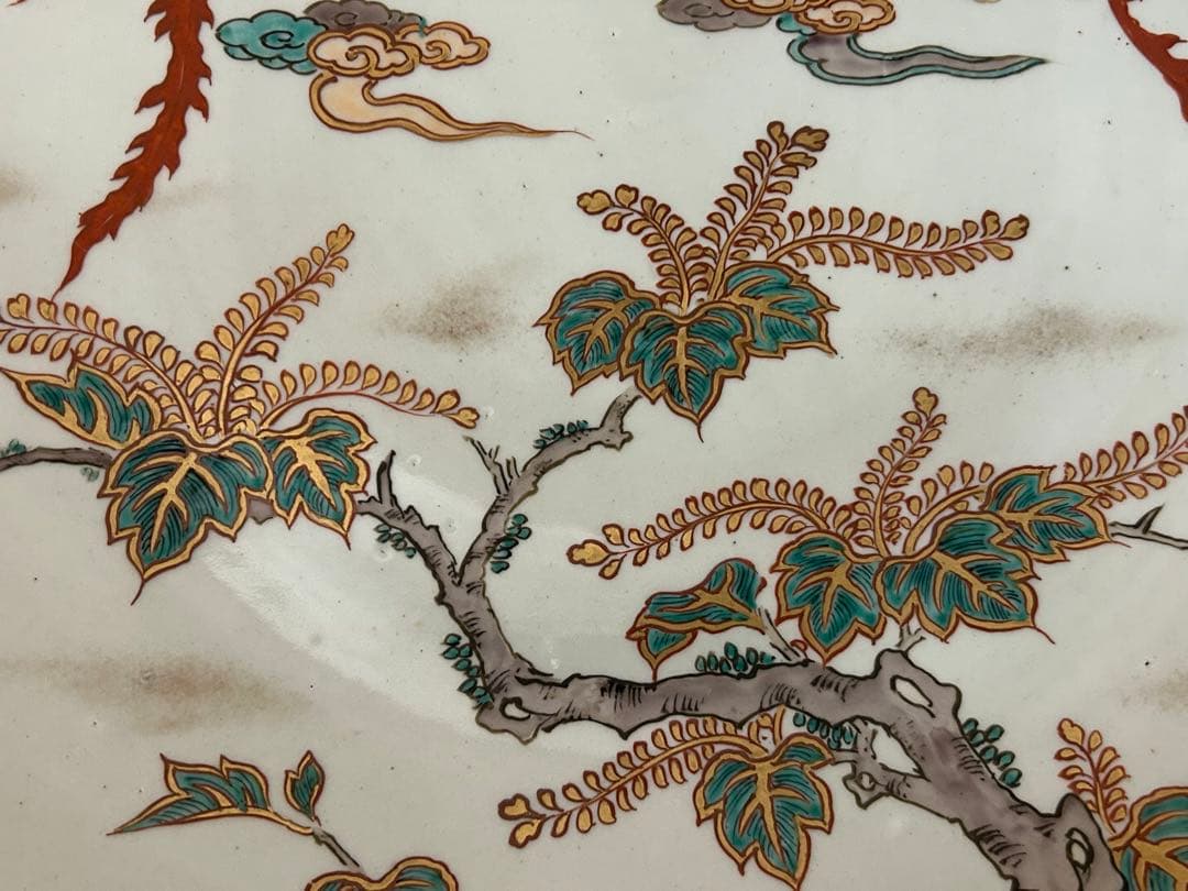 明治瀬戸の名工 加藤繁十 桃花園画 上絵飛鶴文花瓶 其の壱 名古屋絵付