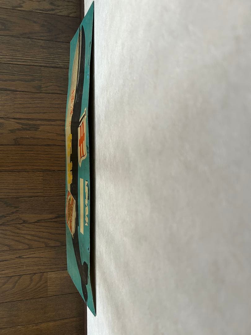 常温】くじら大和煮 レトロ ブリキ看板⭐︎極洋の缶詰 鯨大和煮