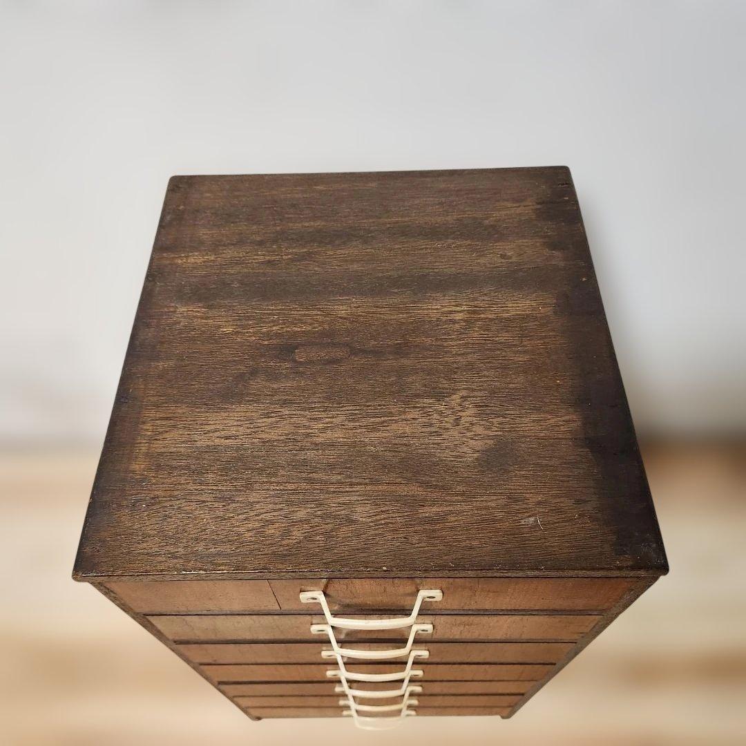 昭和レトロ チェスト 7段 キャビネット 書類棚 引き出し ノスタルジック