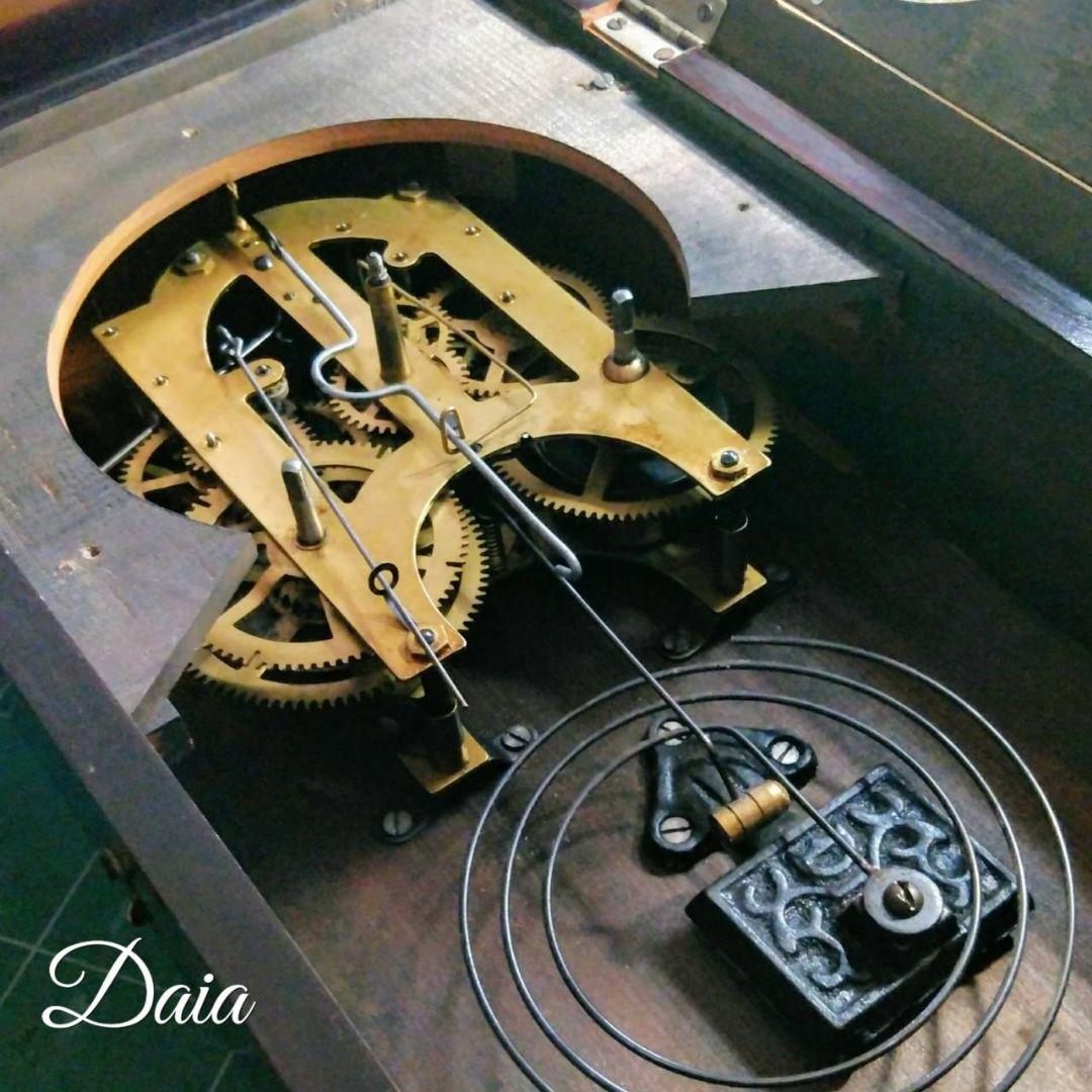 古時計　アンティーク掛時計　振り子時計　レトロ時計　ゼンマイ掛時計