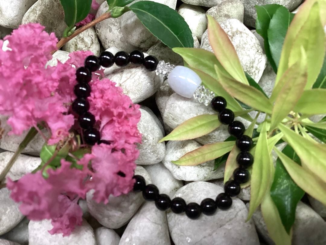 ✳お値段最安値‼️ 本物ブレスレット 糸魚川翡翠棗型&黒平スモーキー