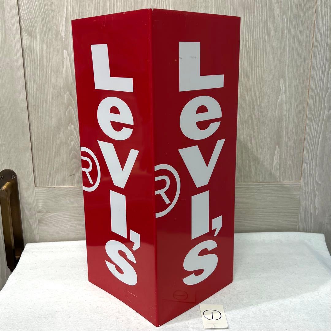 Levi's 赤いロゴディスプレイ サイン 看板 レア リーバイス 非売品