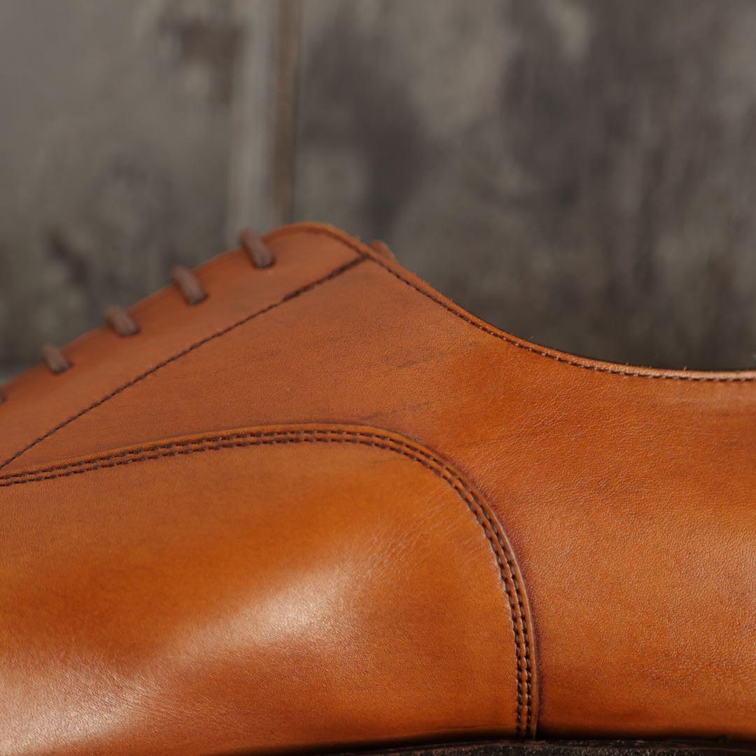 リーガル　内羽根ストレートチップ　265 茶