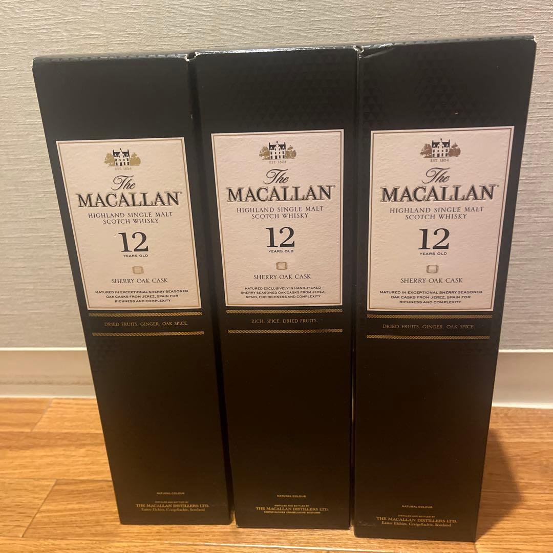 The Macallan 12年 3本セット ザ・マッカラン ダブルカスク 12年 700ml ＋ おつまみ 3種セット