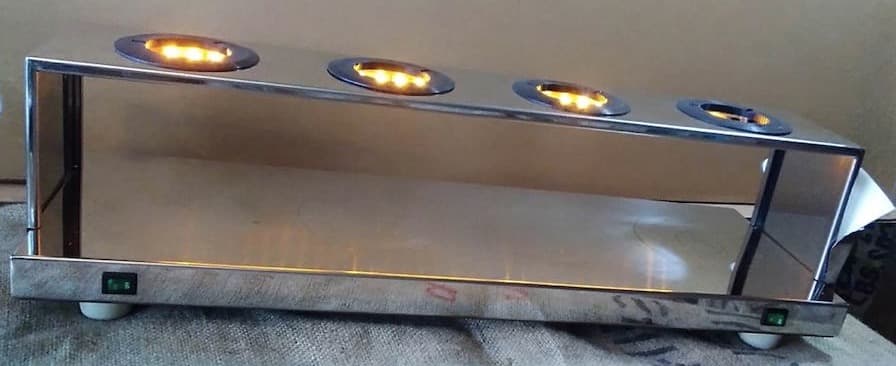 ４連　珈琲ワーマー（保温機）ドリッパー台付き　イルミネーション・ろ紙台 4連 珈琲ワーマー（保温機）ドリッパー台付き イルミネーション・ろ紙