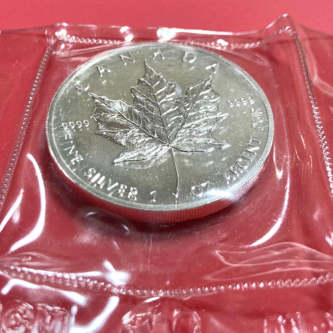 1989　メイプルリーフ銀貨　1オンス　31.1g　純銀　　カナダ　古銭