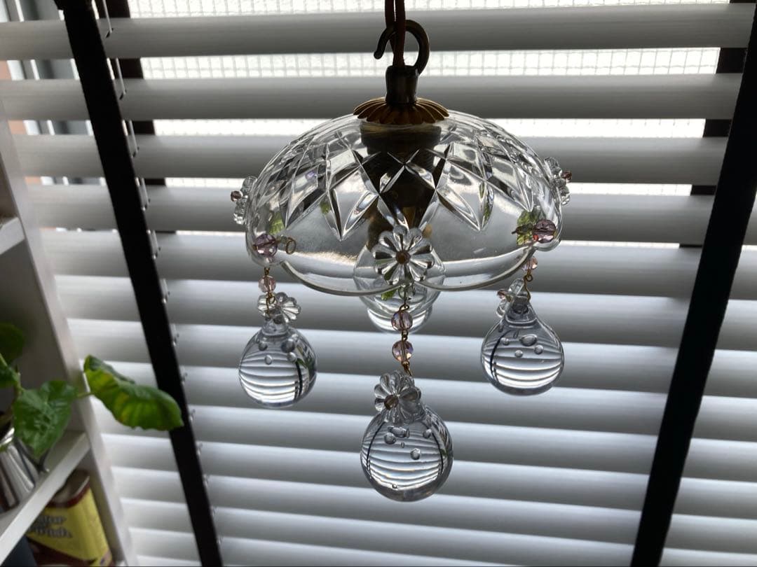 ミニシャンデリア（雫）1920年フランスアンティークランプシェード