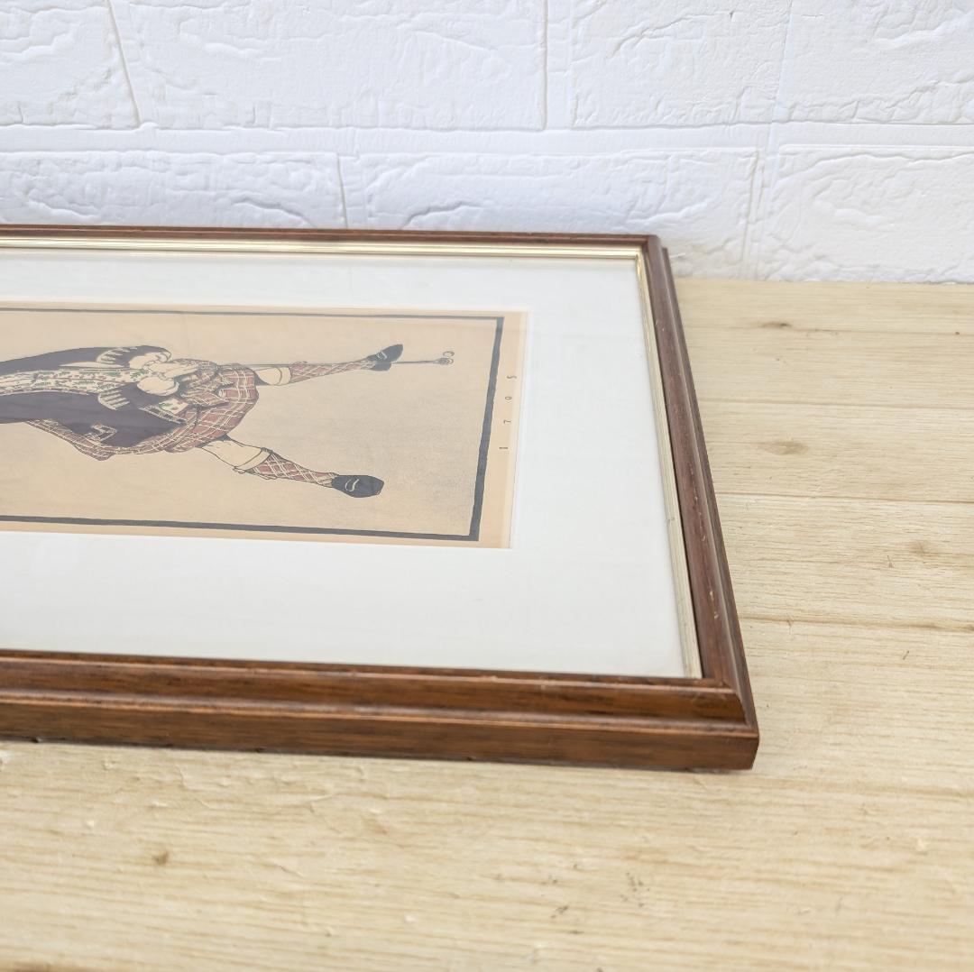 ヴィンテージ 1705 ゴルファー E.S. Herrmann プリント b