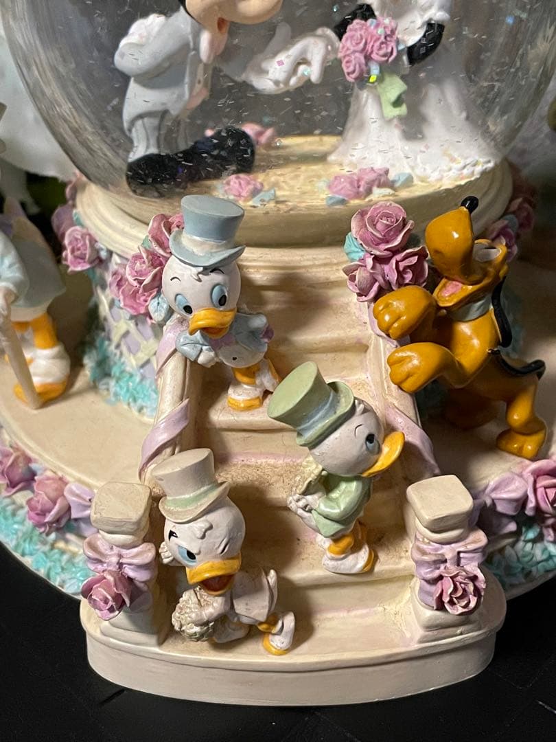 最終お値下げ　ミッキー＆ミニーWedding ドーム　オルゴール