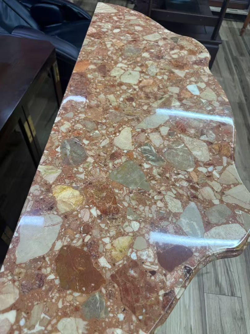 展示品 イタリア製 最高級大理石 象嵌 アンティーク コンソール