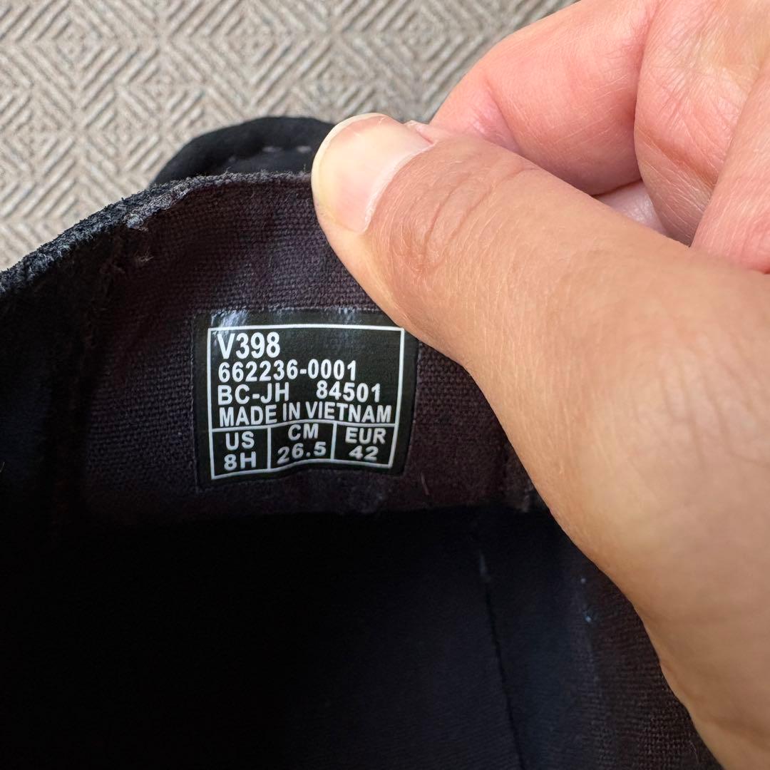 ほぼ新品 Vans CARVER Lo ブラック スエード 26.5cm