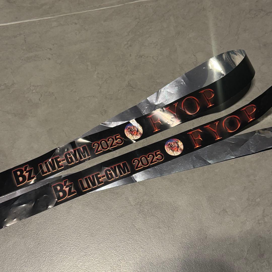 千秋楽 非売品】B'z LIVE-GYM 2025 FYOP銀テープ リボン - メルカリ