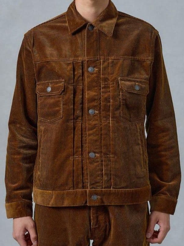 桃太郎ジーンズ 太畝 コーデュロイ 三子撚り 2nd ジャケット Mサイズ