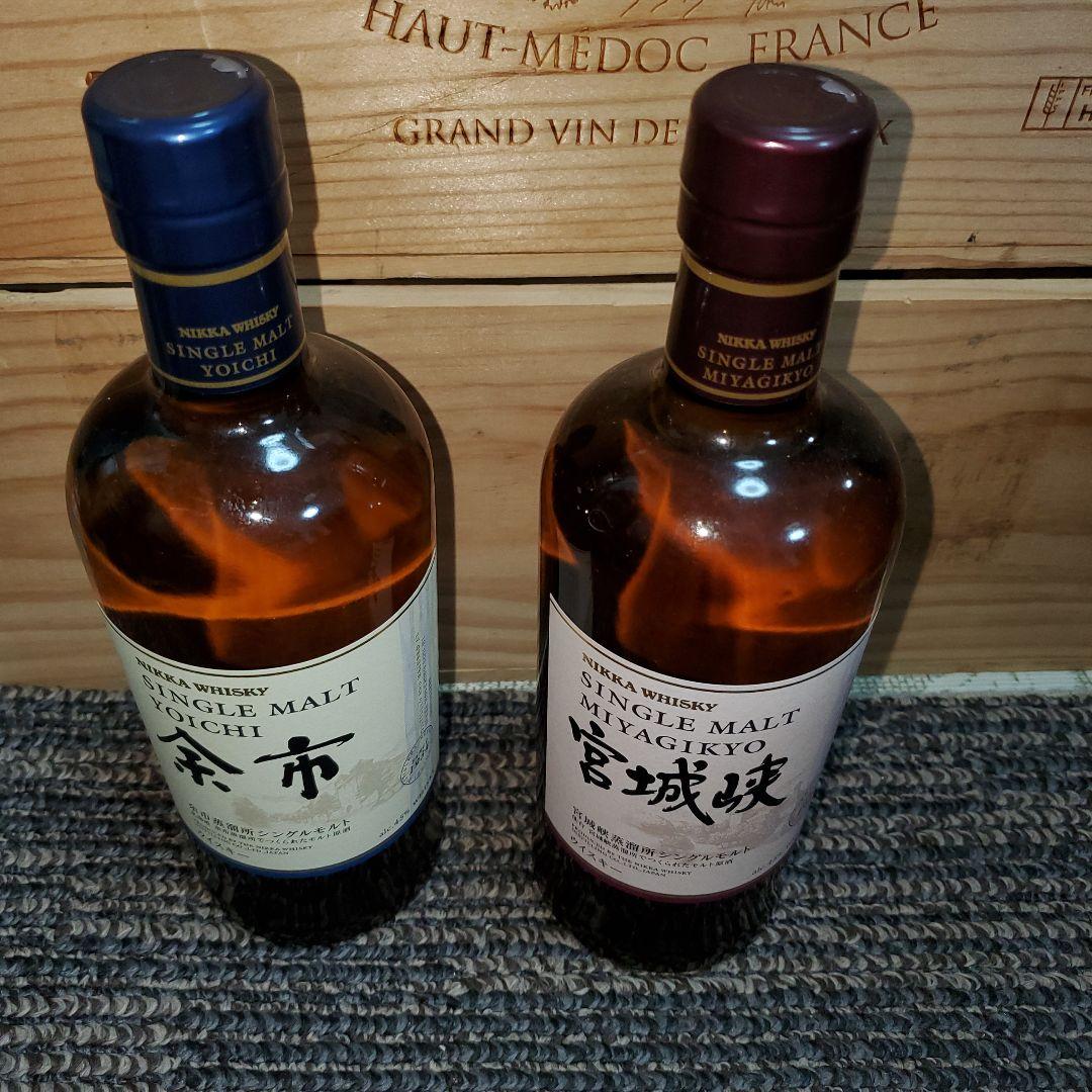 ニッカウイスキー宮城峡、余市セット