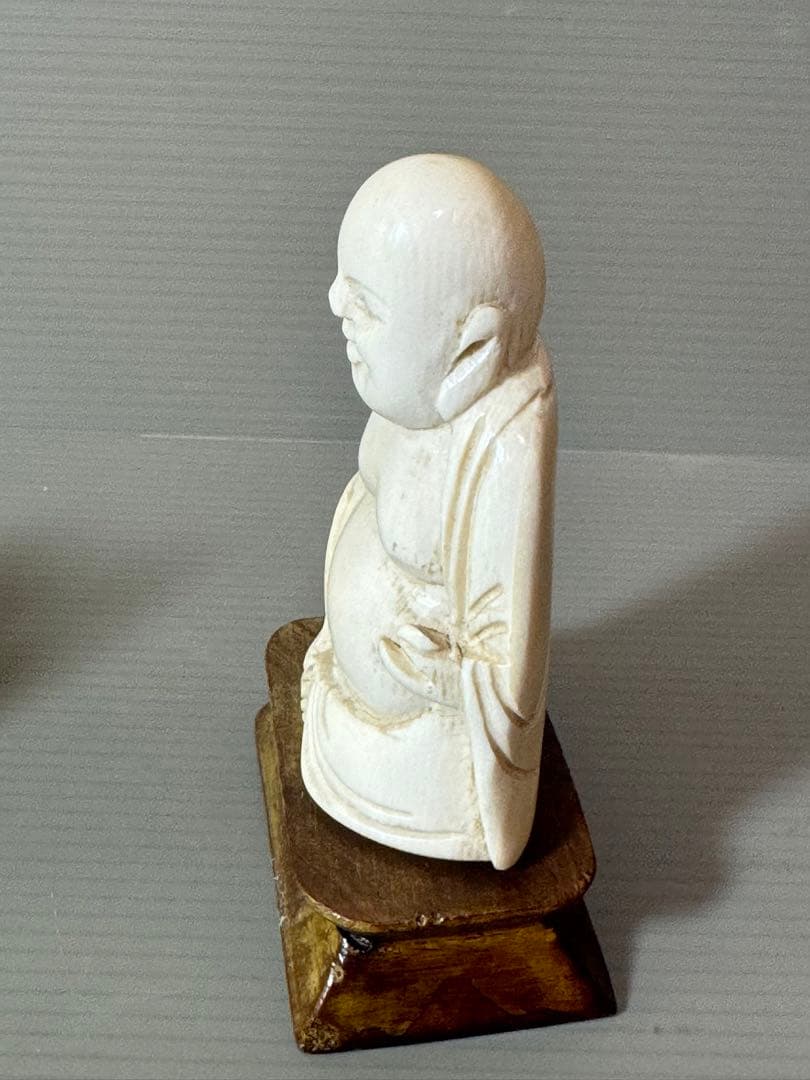 2733 根付 置物 2客 骨董品 古美術 布袋 仏像 七福神 - メルカリ