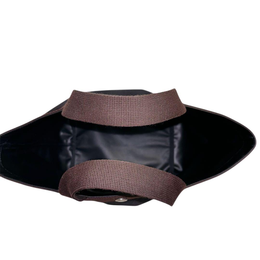 ✨美品✨ エルベシャプリエ　707c モカ ノワール 舟形トート