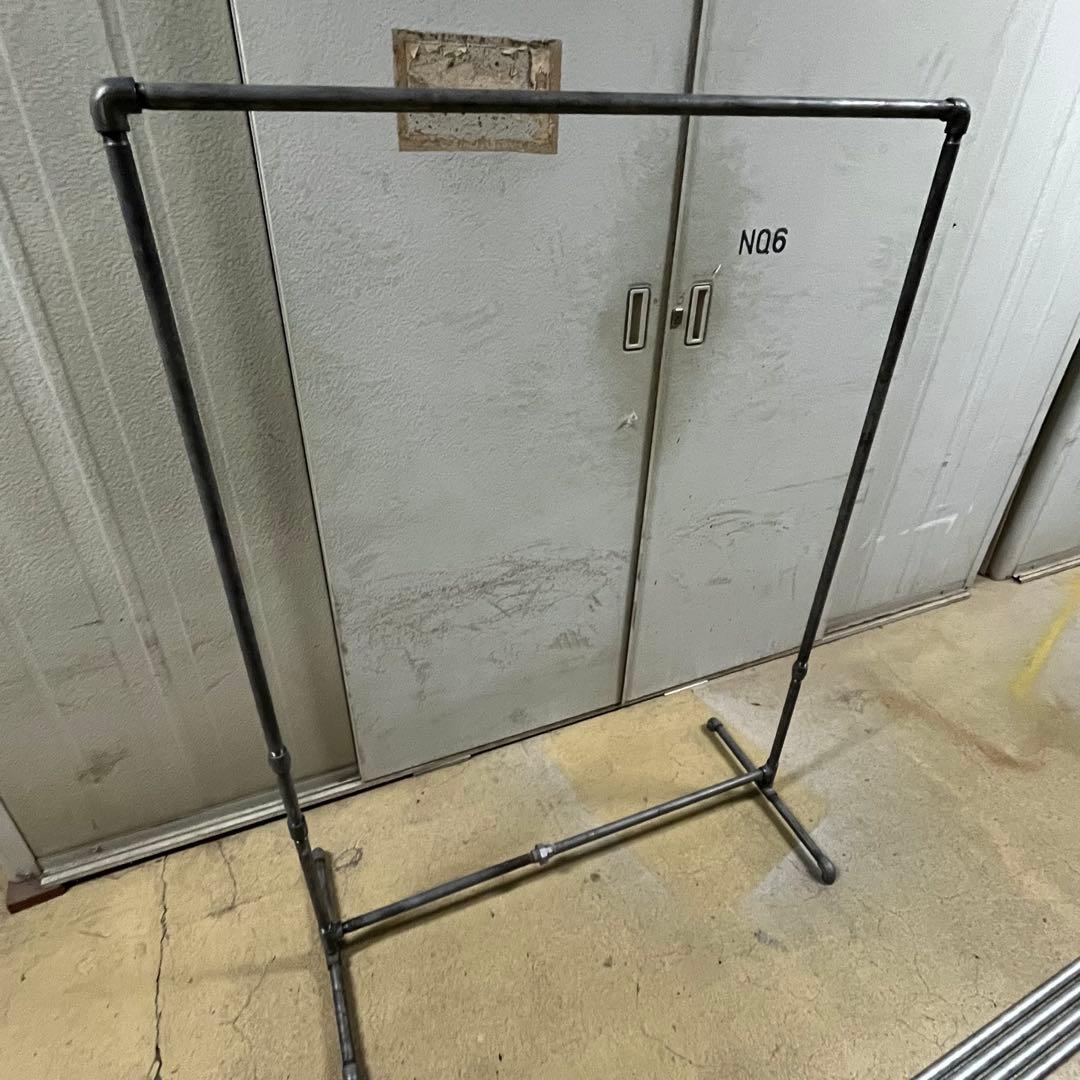 ガス管ハンガーラック【部分光沢仕様】　インダストリアル