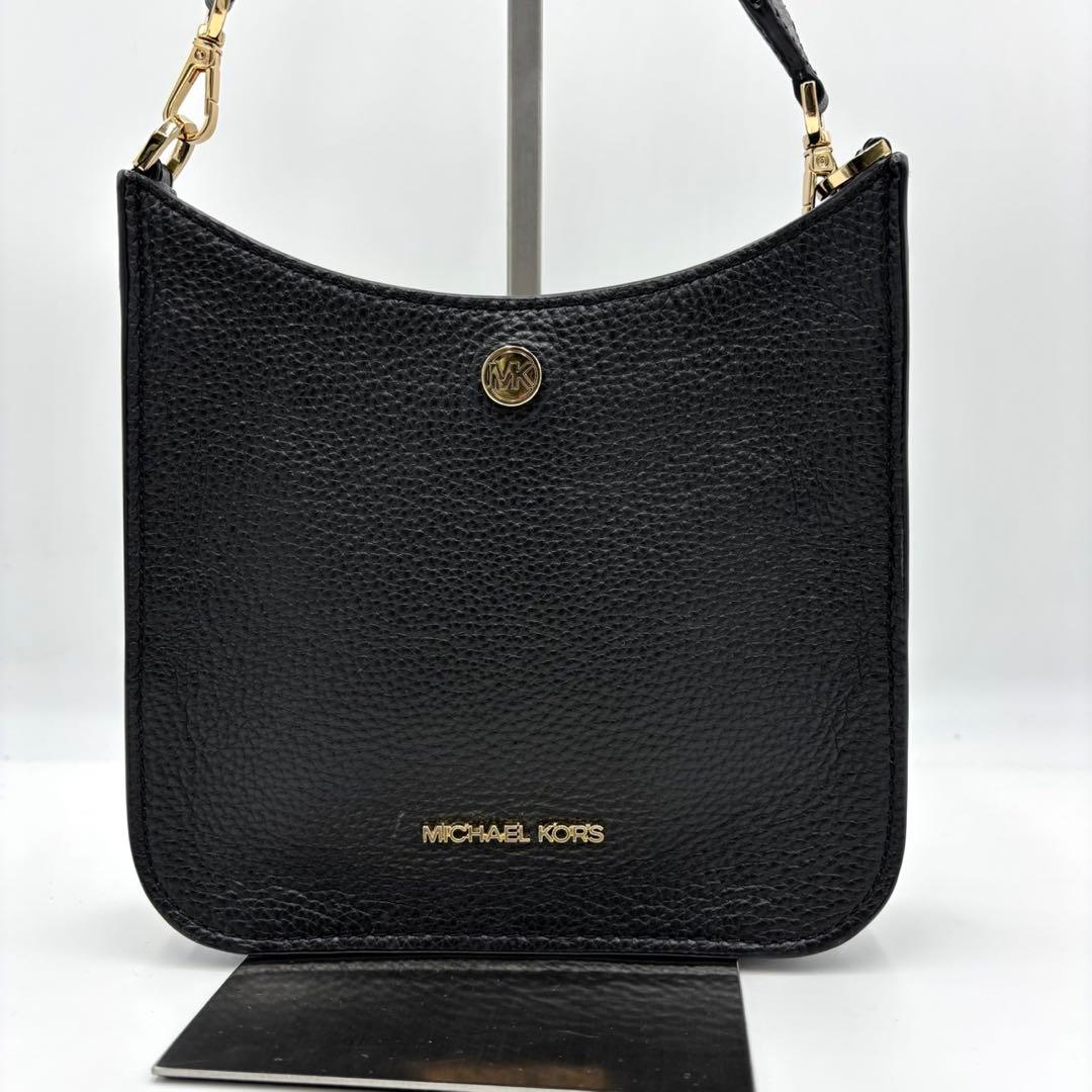 【美品】MICHAEL KORS マイケルコース　ショルダーバッグ　レザー　黒色