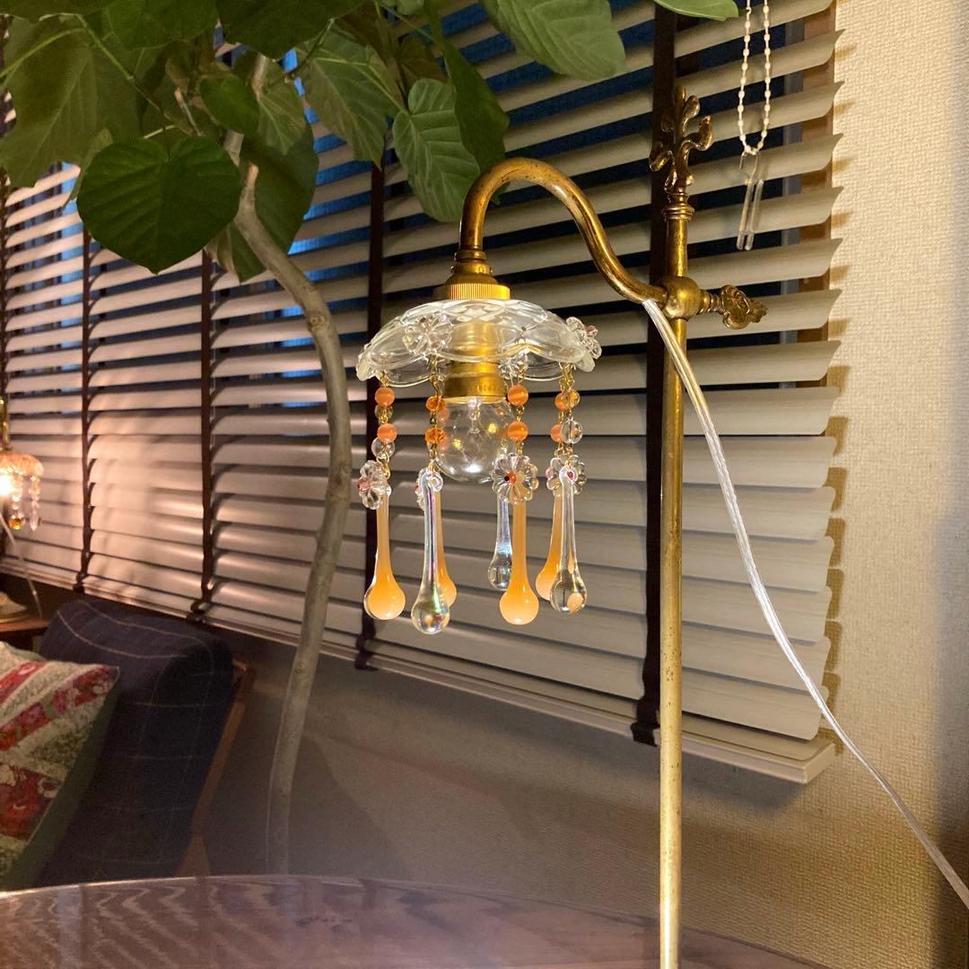 専用）ミニシャンデリア 1920年 （オレンジドロップ） オパリン フランス