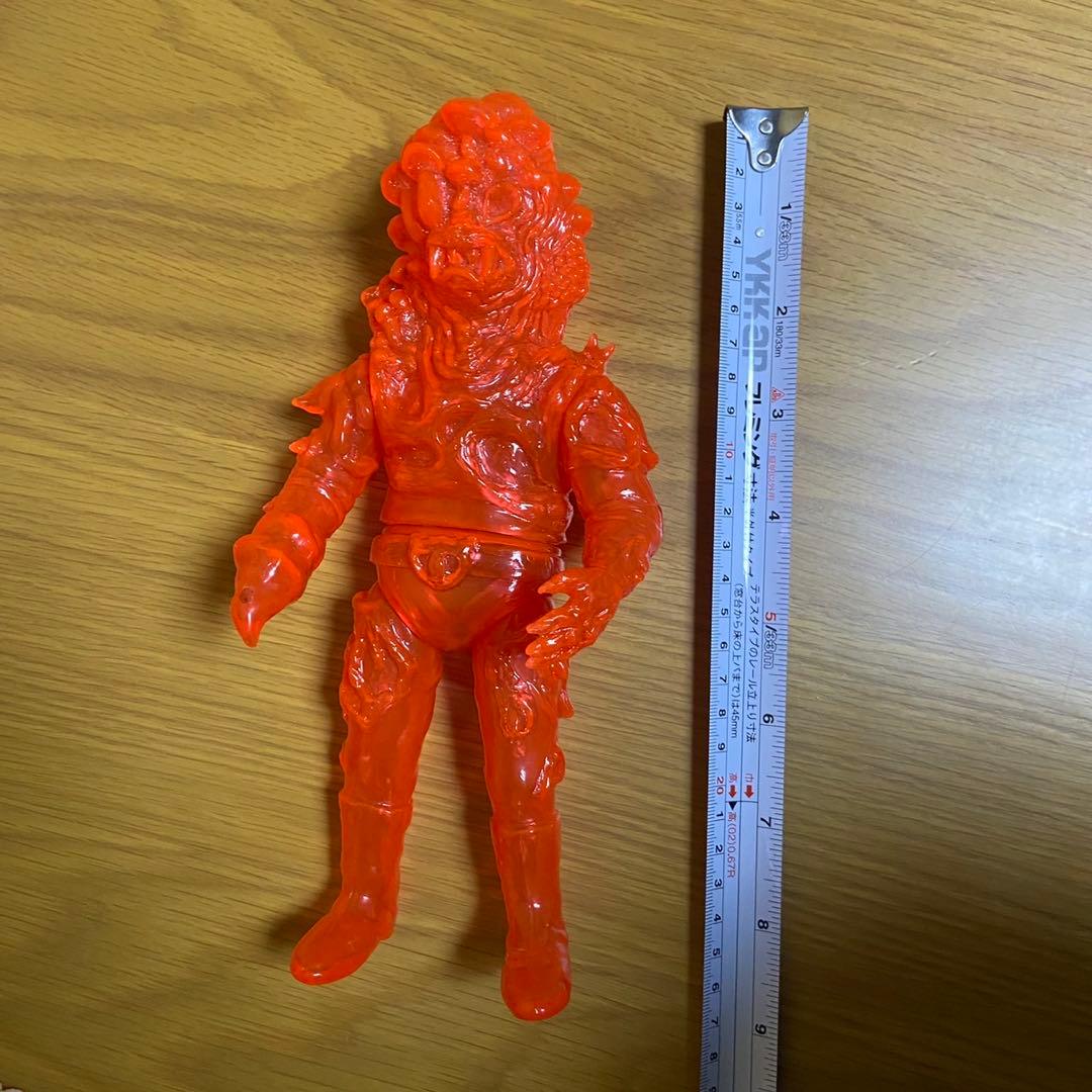 ヤモマーク　キノコ汁男 クリアオレンジ成型 未塗装 ソフビ 5415