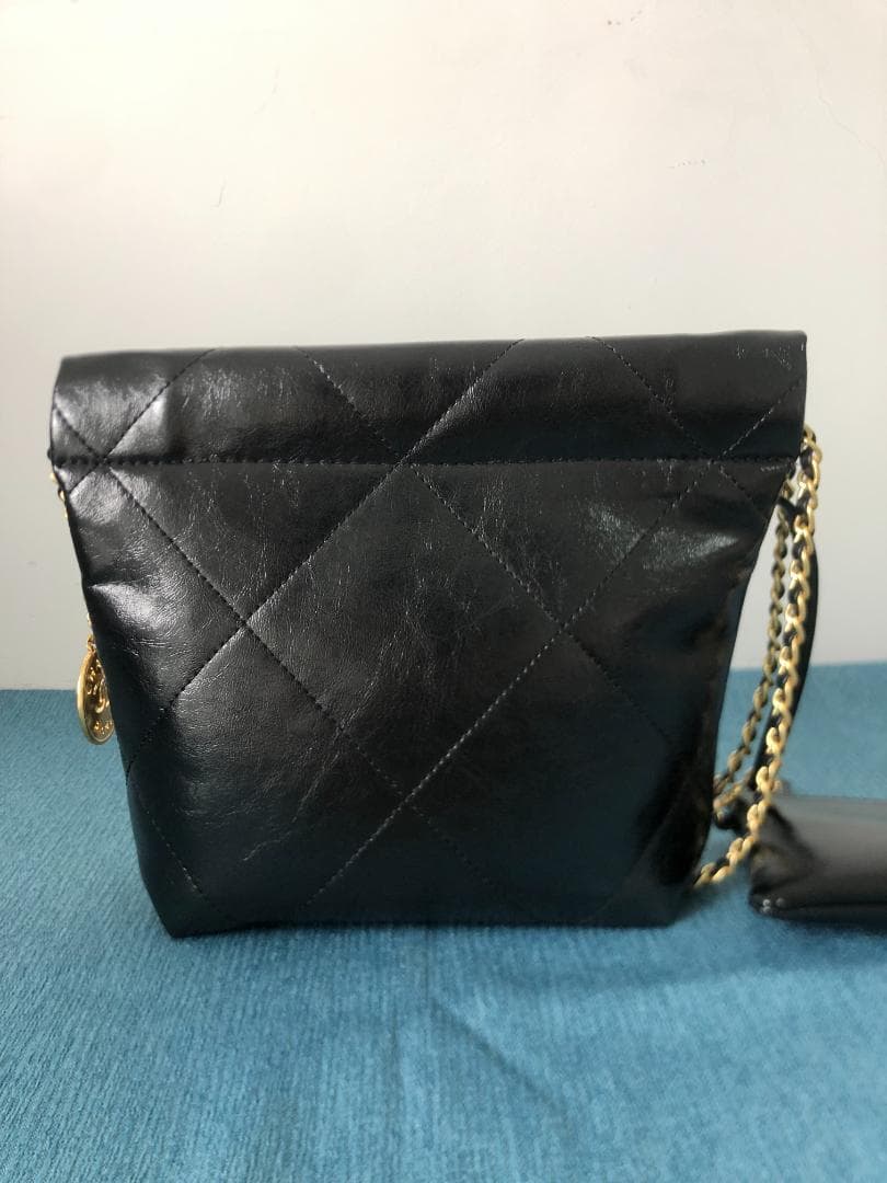 ショルダーバッグ　パール　ノベルティー　ハンドバッグ　ブラック　チェーン　超美品