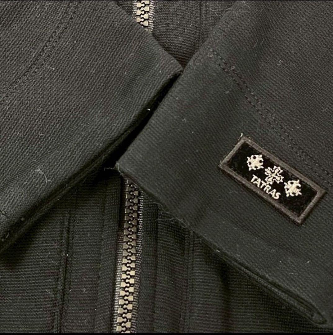 TATRAS SENARCO ジップアップ　パーカー　S ブラック　コットン