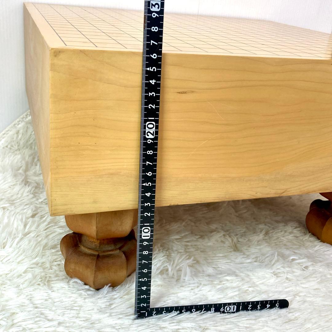 【良品✨】碁盤 脚付 30号 19路盤 碁笥・碁石付き