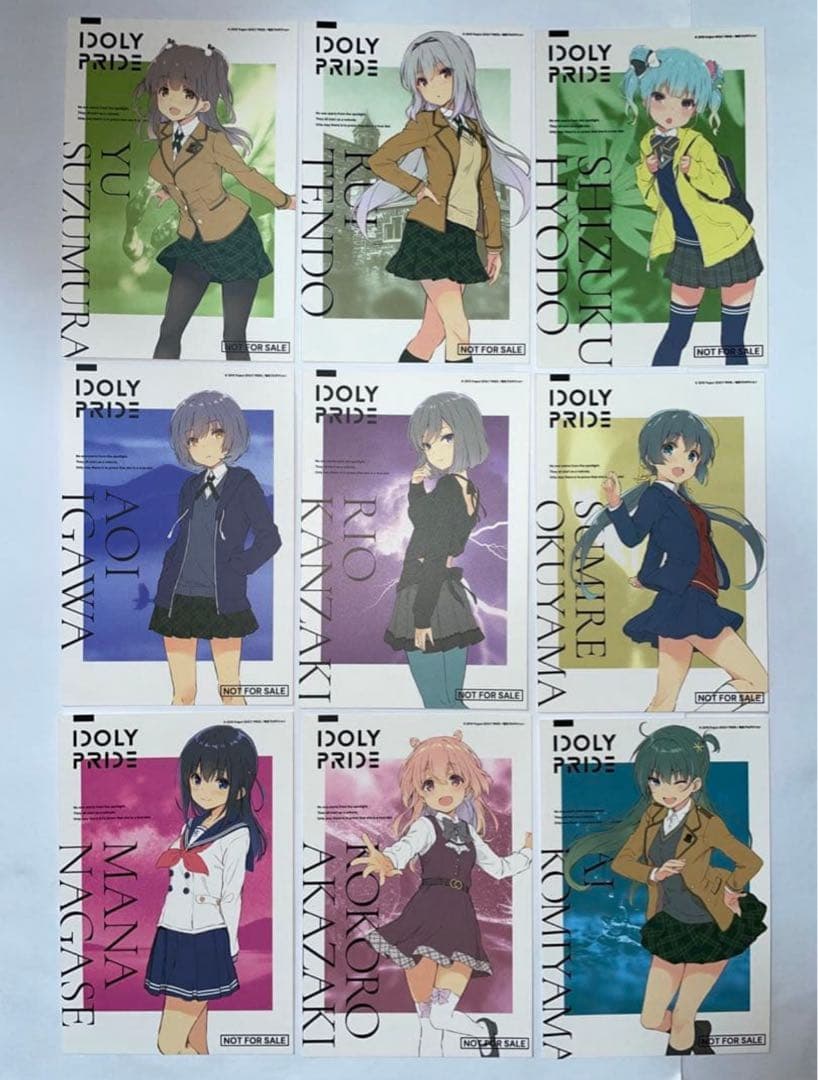 IDOLY PRIDE オリジナルポストカード フルコンプ 18枚セット