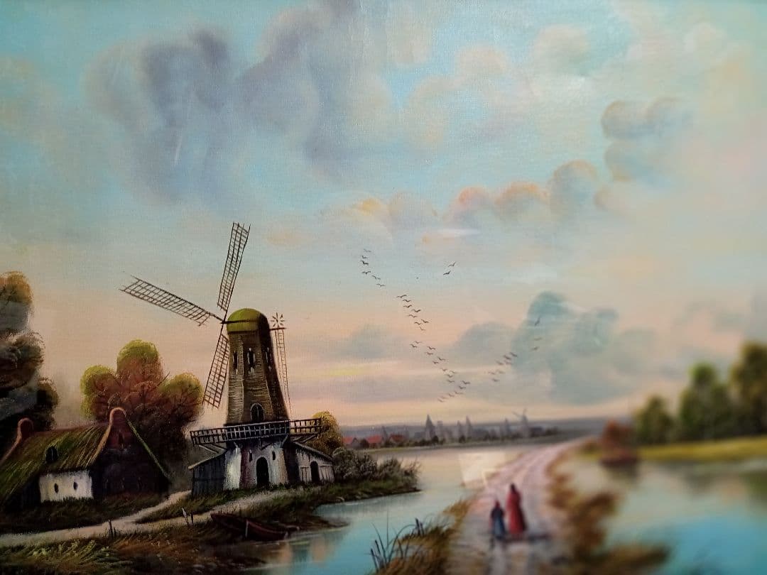 c.FuITZのサインがあります直筆油絵です