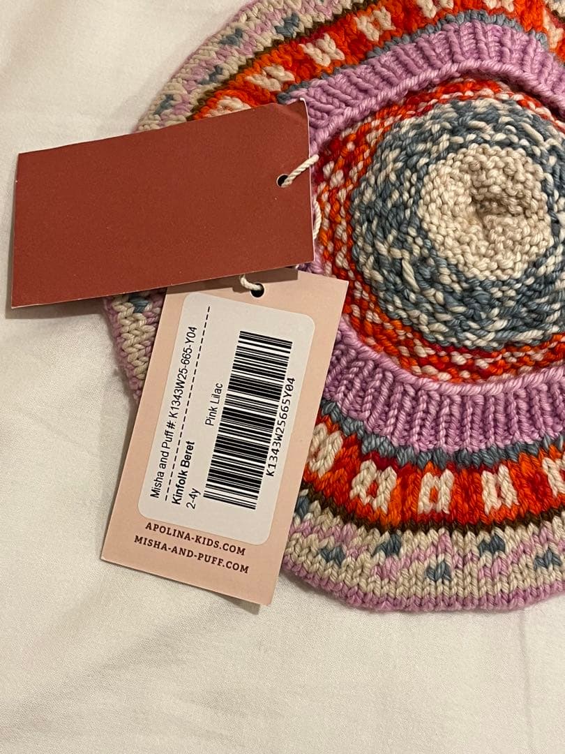 misha and puff ベレー帽 2-4y ネイビー 【新品タグ付】Misha&Puff