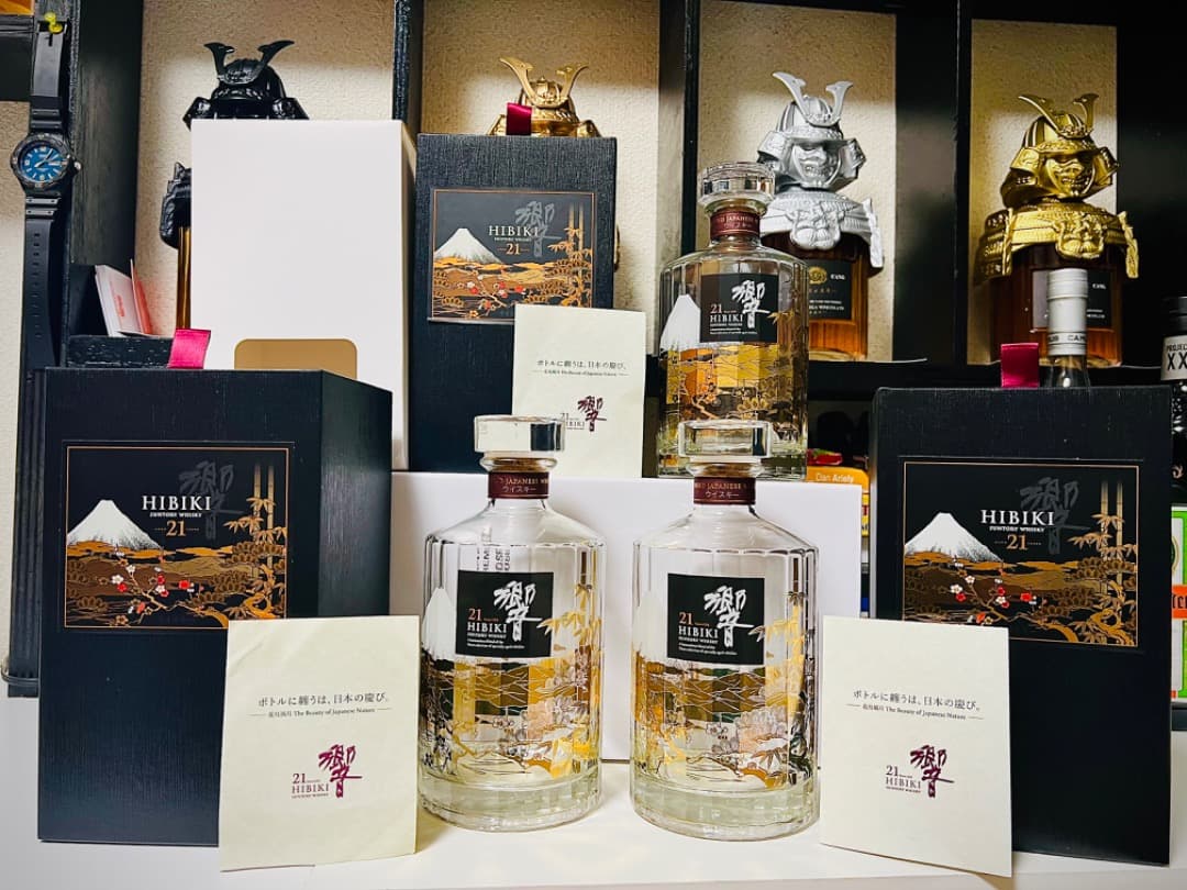 響 21年 ウイスキー空瓶空箱5本セット