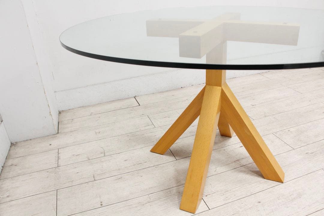 【美品】Cassina ixc. VENTO ラウンド ダイニングテーブル