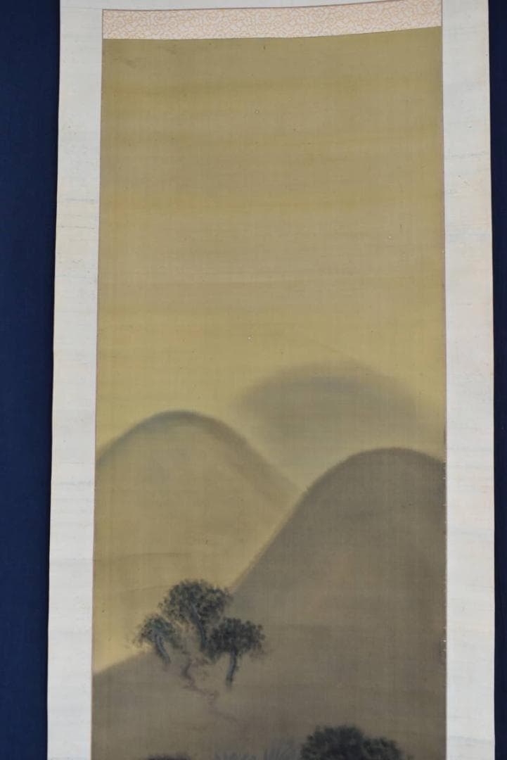 【真作】俊孝/山村図/山水図/掛軸/名家伝来/AA-822