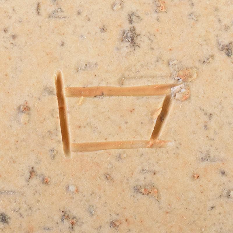 北大路魯山人作 織部焼 鳥絵 長四方皿 狙板 共布 極め箱 D R7695B