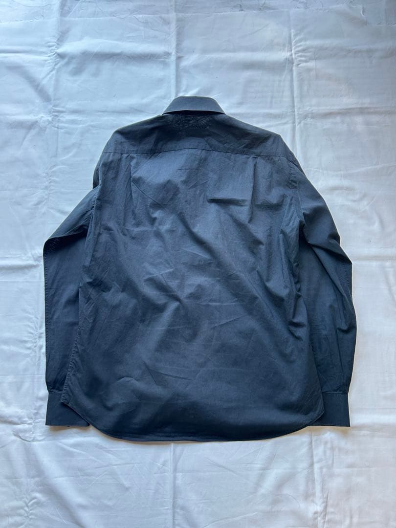 90s prada cotton shirt (38) dark navy