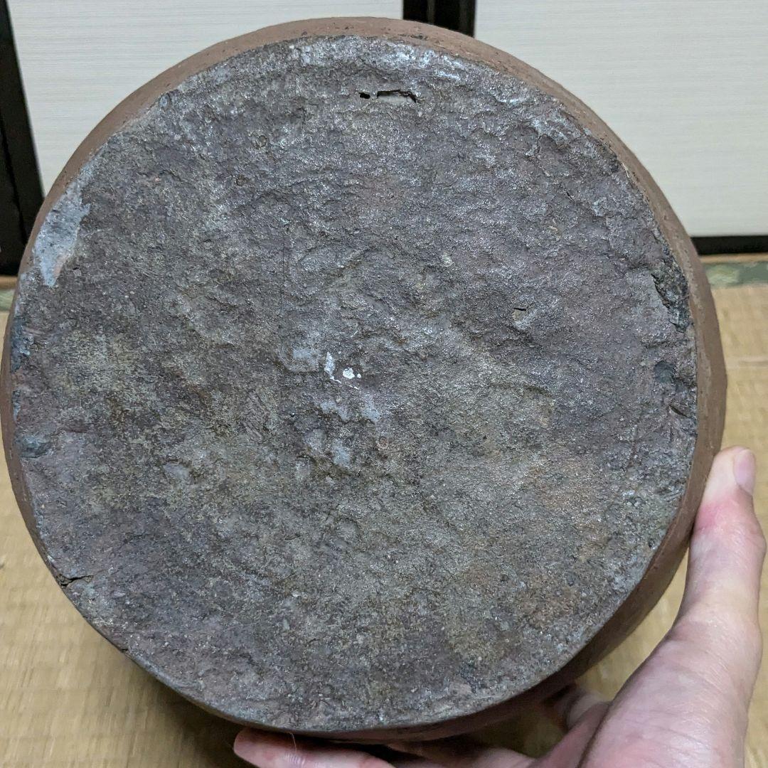 【超美品】室町時代 古備前 波状文壷 備前焼 壺 つぼ 花器 花入 置物 花瓶