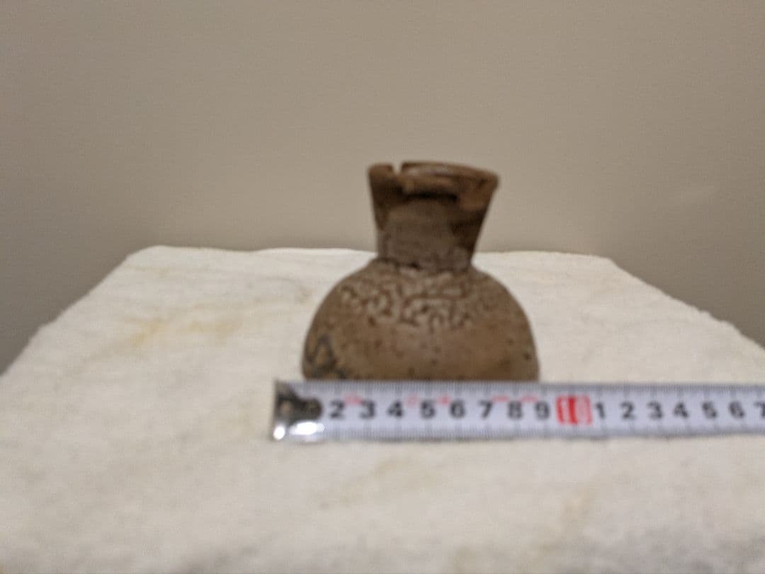 江戸時代 古唐津 馬上盃 絵唐津 割高台 時代箱 骨董品 時代物 唐津焼