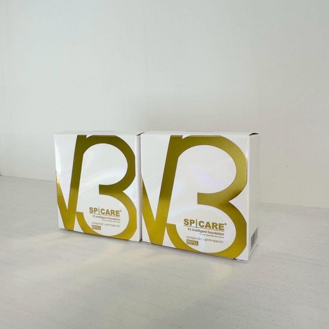 スピケアV3インテリジェントファンデーション★詰替×2個★ 正規品 ロット番号付